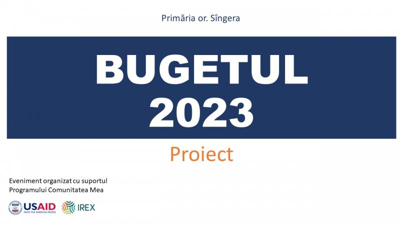 Bugetul 2023 (Proiect)