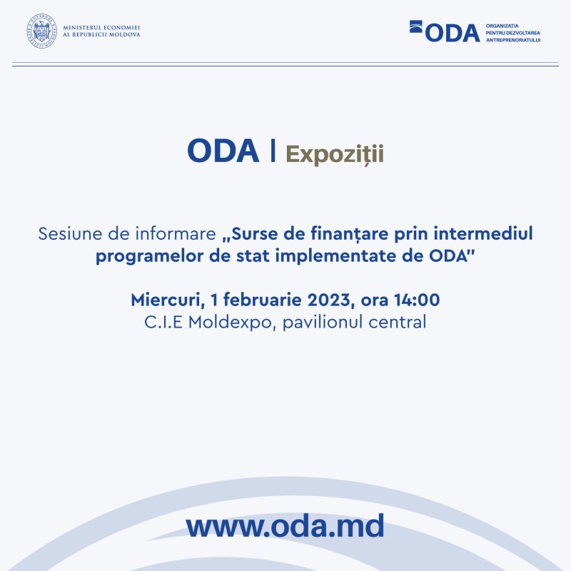 Surse de finanțare prin intermediul programelor de stat implementate de ODA [01.02.2023]