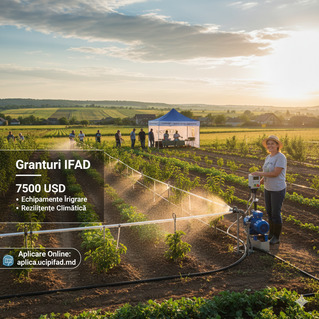Granturi de până la 7.500 USD pentru Fermieri: UCIP IFAD Susține Agricultura Modernă și Reziliența Climatică