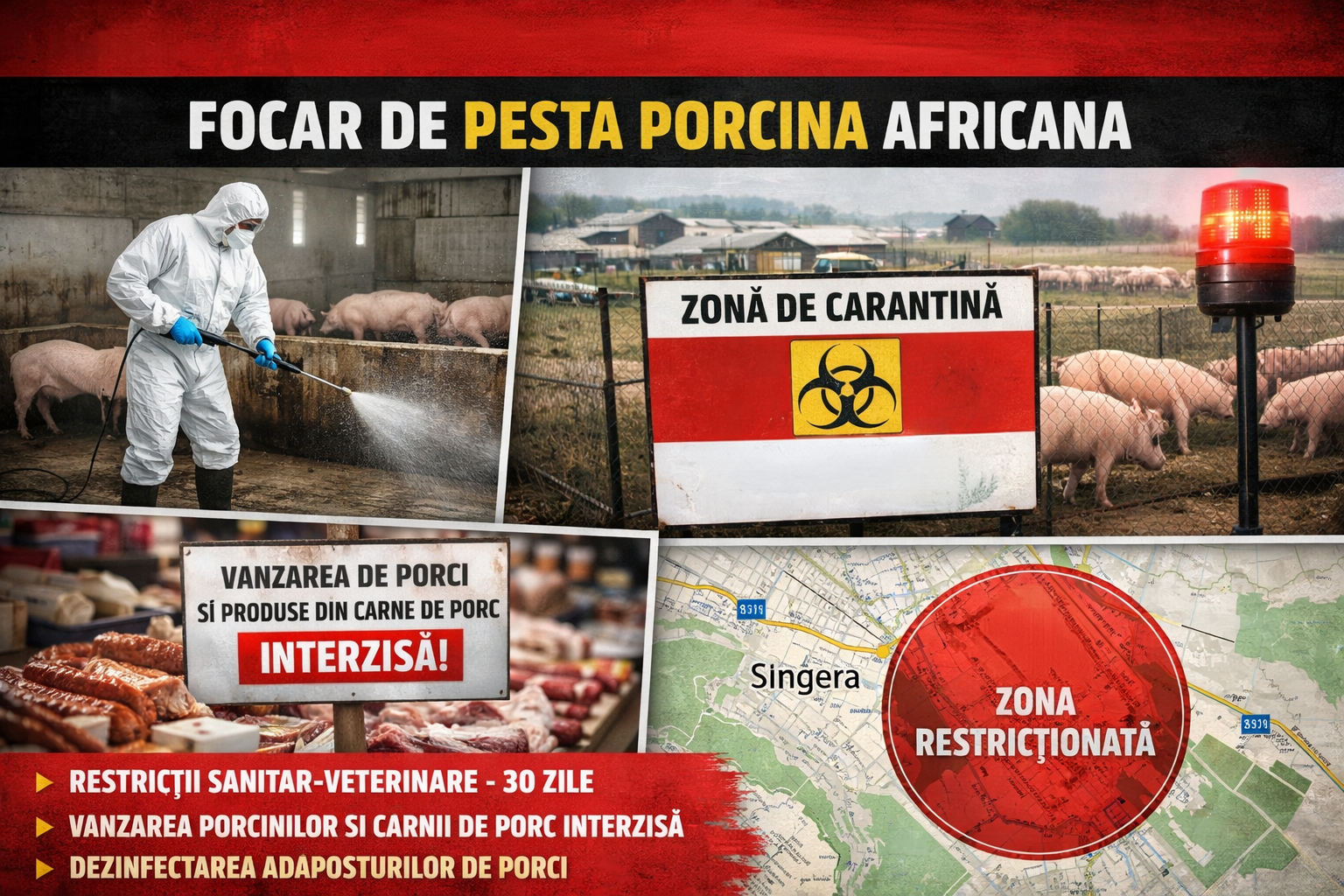 Focar de pestă porcină africană