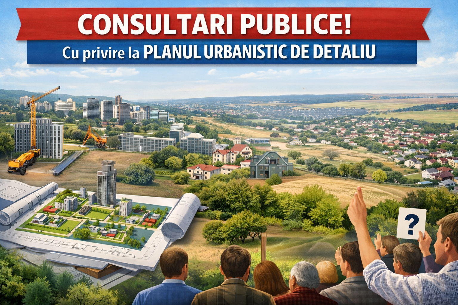 Consultări publice! Cu privire la Plan Urbanisitc de Detaliu (PUD) in vederea amplasării obiectivelor comerciale și prestări servicii