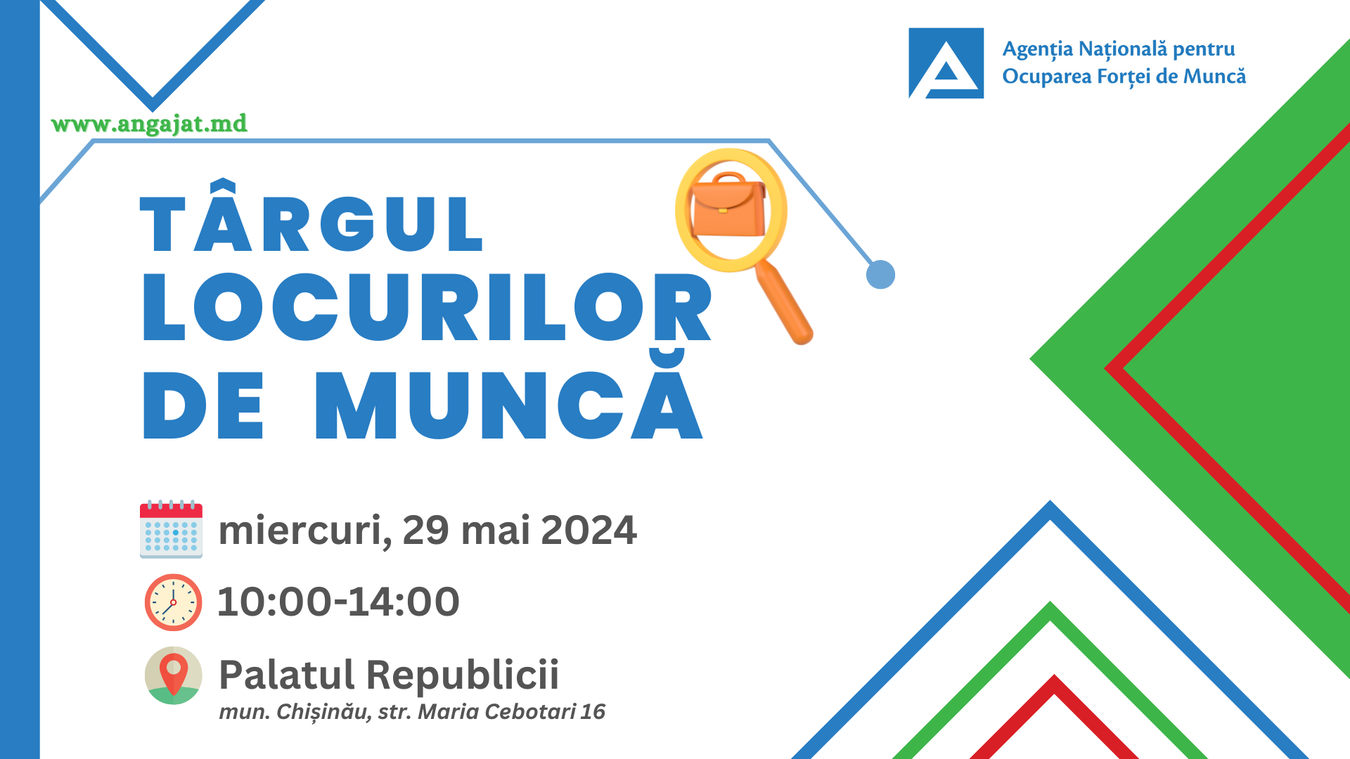 Târgul  Locurilor de Muncă - 29 mai 2026